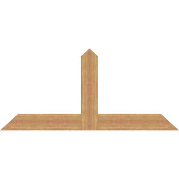 Ekena Millwork Portland Timber Gable Bracket, Western Red Cedar, 60"W x 27"H x 3 1/2"D x 5 1/2"F, 11/12 Pitch GBW060X27X0406POR00SWR - main